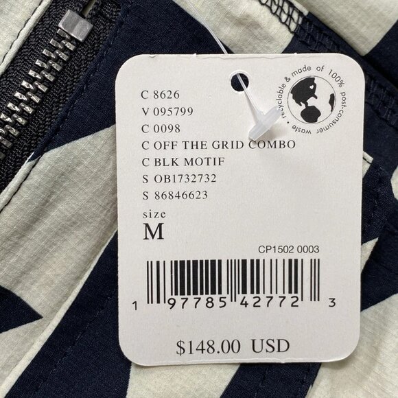 Free People Women’s Off The Grid Wide Leg Pants Size M Black/Beige - Picture 8 of 8